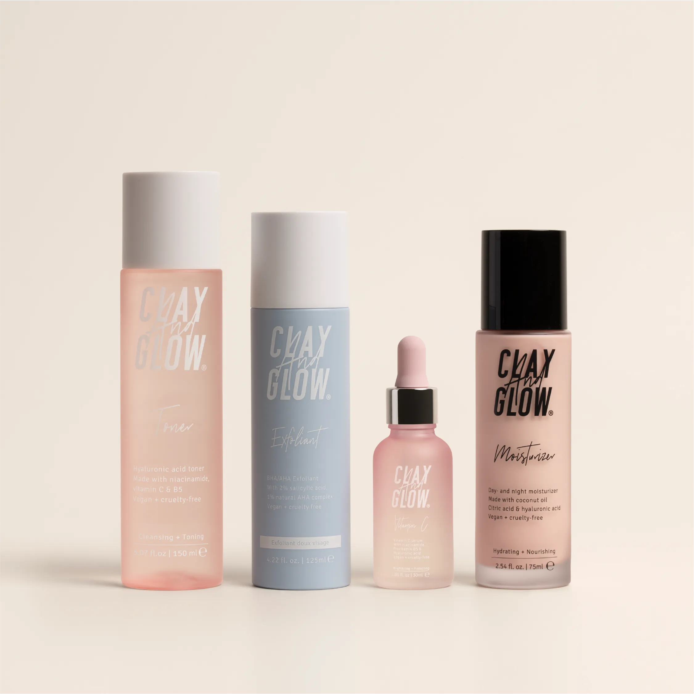 Clear skin set