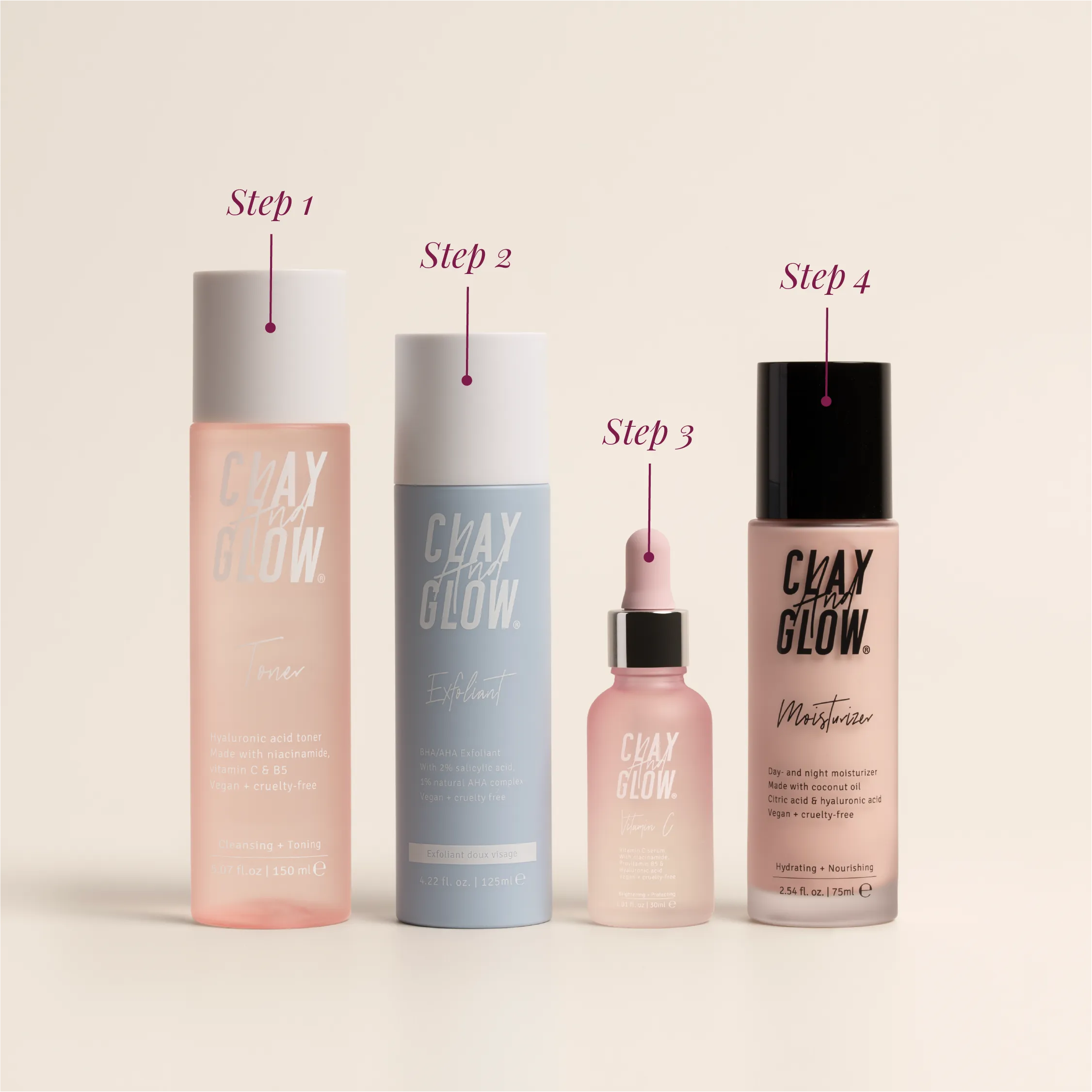 Clear skin set